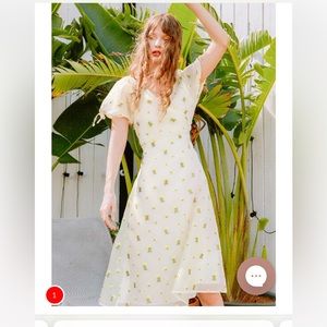 lottie dress - ivory organza